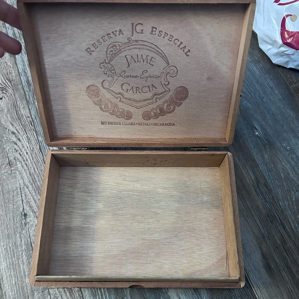 50%offw❤️ Jaime Garcia Toro Gordo Reserva Especial Empty Wood Cigar Box 10.25